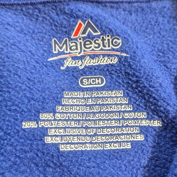 Majestic "Always October" Kansas City Royals Zippered Hoodie Size S Royal Blue - Picture 7 of 12